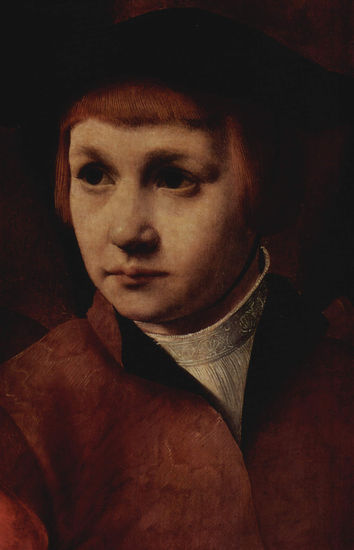 Portrait of a Man with Three Sons, Detail 