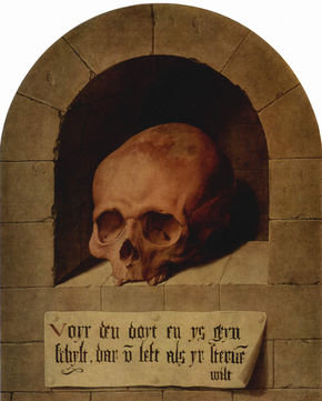 Skull in a niche