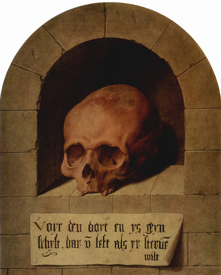 Skull in a niche 