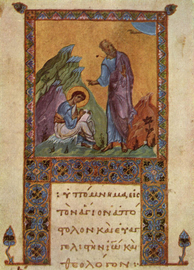 The Evangelist John Dictating