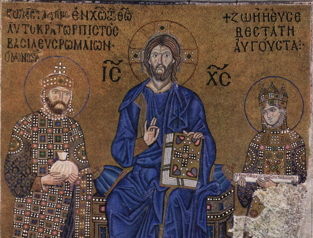Mosaicos en la Hagia Sophia, escena 
