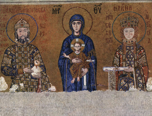 Mosaics in the Hagia Sophia, scene 
