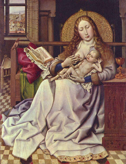 The Madonna before a Screen 