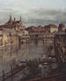 View of Dresden, The Old Moat of the Zwinger, Seen from the Orangery towards the City, Detail