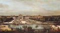 Vista de Múnich, Palacio de Nymphenburg, visto desde el oeste.