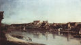 View of Pirna, Pirna from Kopitz, with the Sonnenstein Fortress.