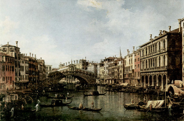 El Gran Canal en Rialto 