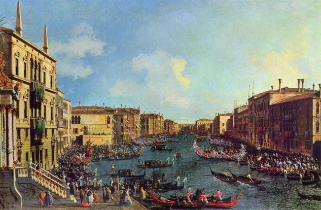 Regatta Seen from the Foscari House 