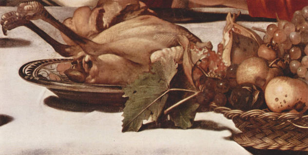 Cristo en Emmaus, detalle