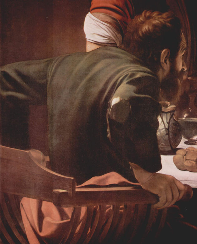 Cristo en Emmaus, detalle