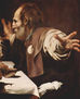 Cristo en Emmaus, detalle
