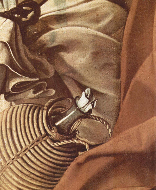 Descanso en la huida a Egipto, detalle