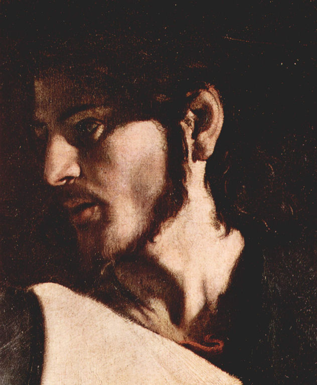 Pintura de la Capilla Contarelli en San Luigi di Franceso en Roma, escena