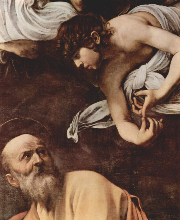 Pintura de la Capilla Contarelli en San Luigi di Franceso en Roma, escena