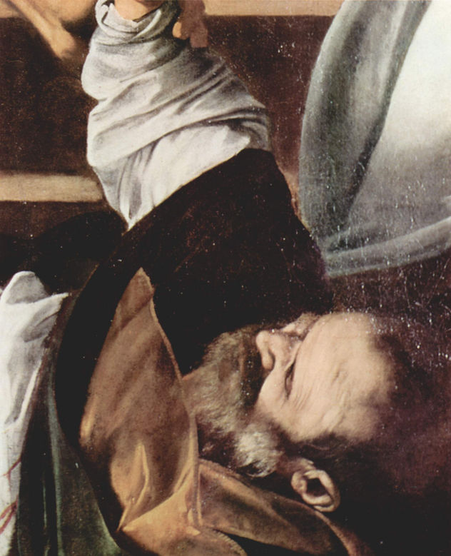 Pintura de la Capilla Contarelli en San Luigi di Franceso en Roma, escena