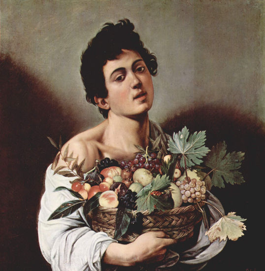 Boy with a Basket of Fruits 