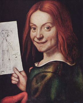 Child with a drawing