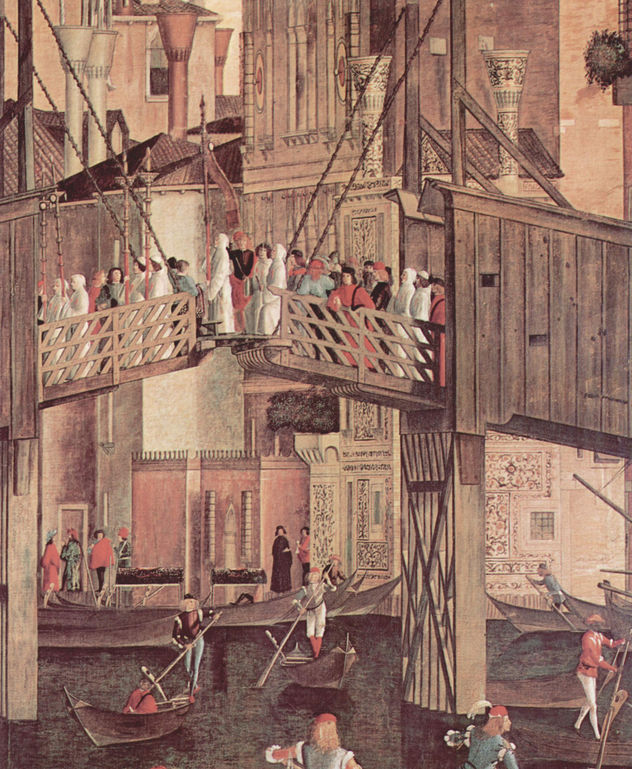El milagro de la reliquia de la Santa Cruz, detalle