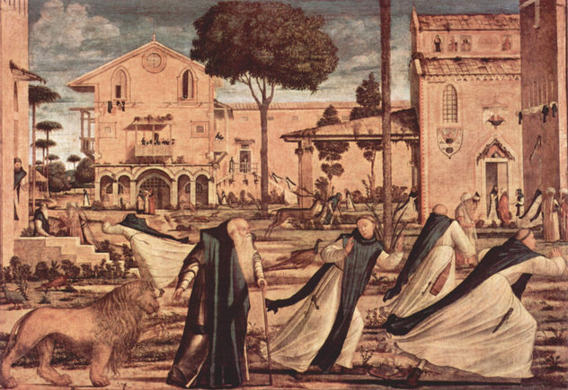 Ciclo de pinturas de la capilla de la Scuola di San Giorgio degli Schiavoni, escena