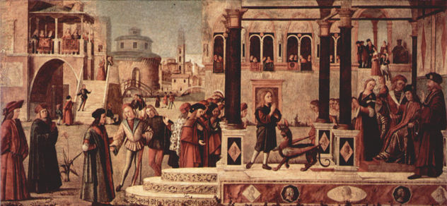Ciclo de pinturas de la capilla de la Scuola di San Giorgio degli Schiavoni, escena