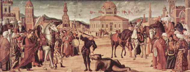 Ciclo de pinturas de la capilla de la Scuola di San Giorgio degli Schiavoni, escena
