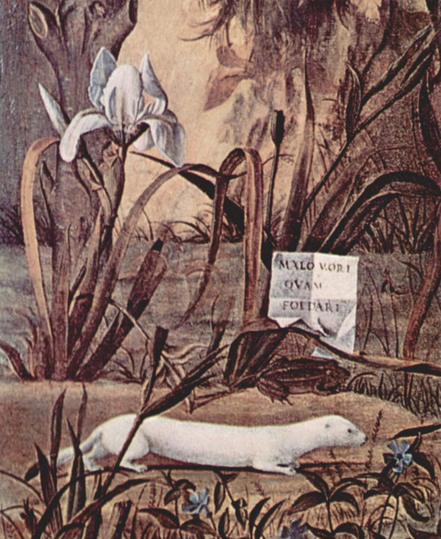 Porträt eines Ritters, Detail