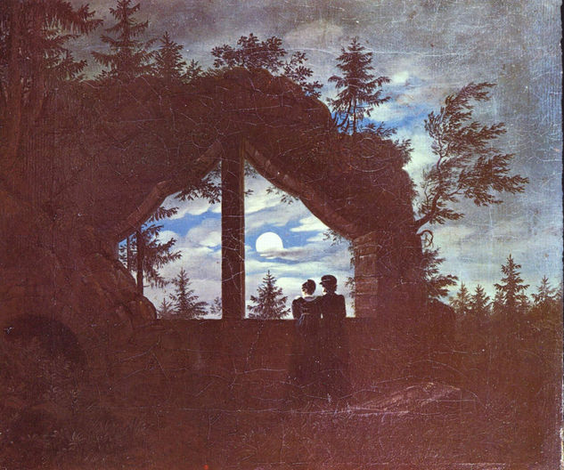 Window at Oybin in Moonlight 