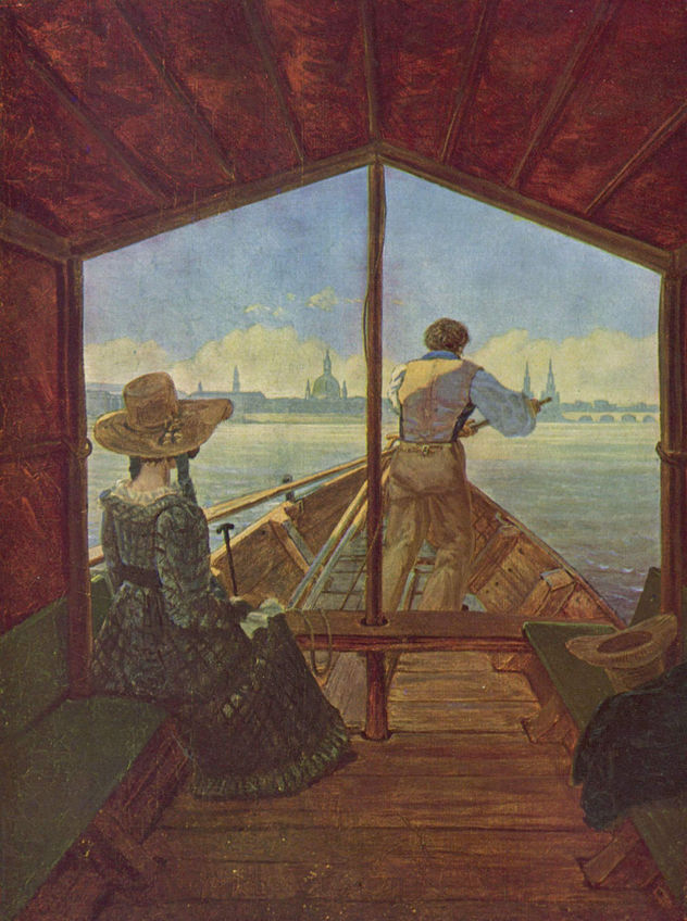Gondola Ride on the Elbe in Dresden