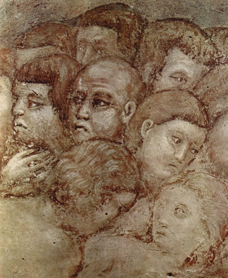 Cycle of frescoes with the Last Judgment in Santa Cecilia in Trastevere in Rome, scene 