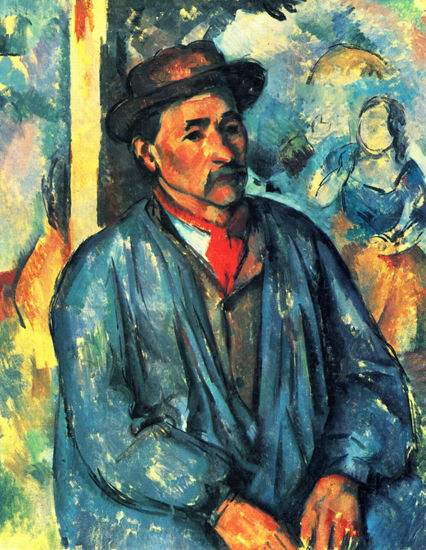 Peasant Dressed in a Blue Robe 