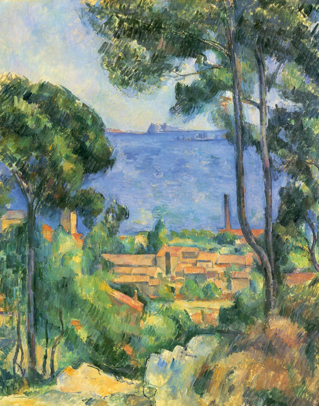 Vista de L'Estaque y al Château d'If (El mar al lado de L'Estaque)