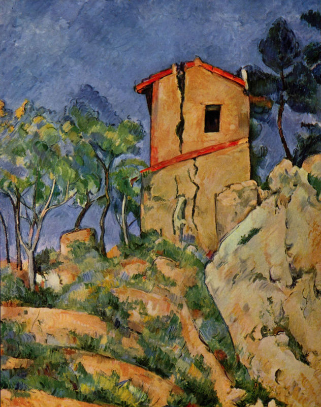 La Casa con las paredes reventadas