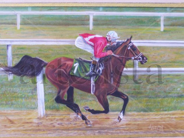 CANTER PRELIMINAR Pastel Papel Paisaje