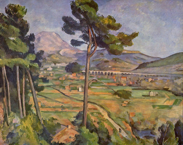 Paisaje con viaducto (Mont Sainte-Victoire) 