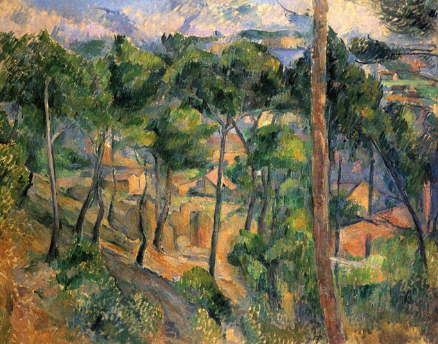 l'Estaque, view through the pines