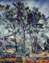 Pinos y acueducto