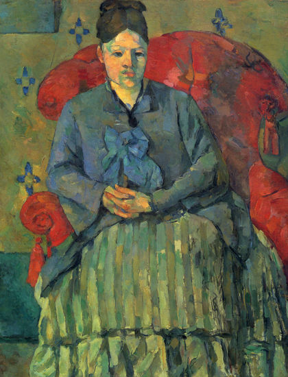 Retrato de la Señora Cézanne en el sillón rojo 