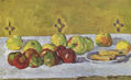 Still Life with Apples and Cake