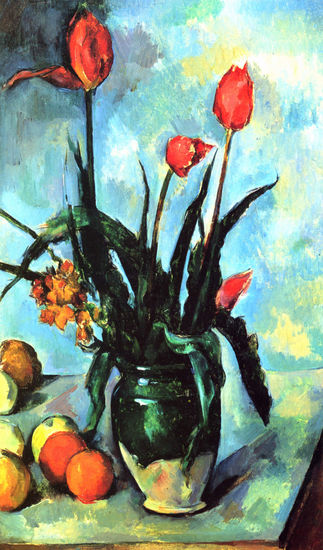 Still Life, Vase with Tulips 