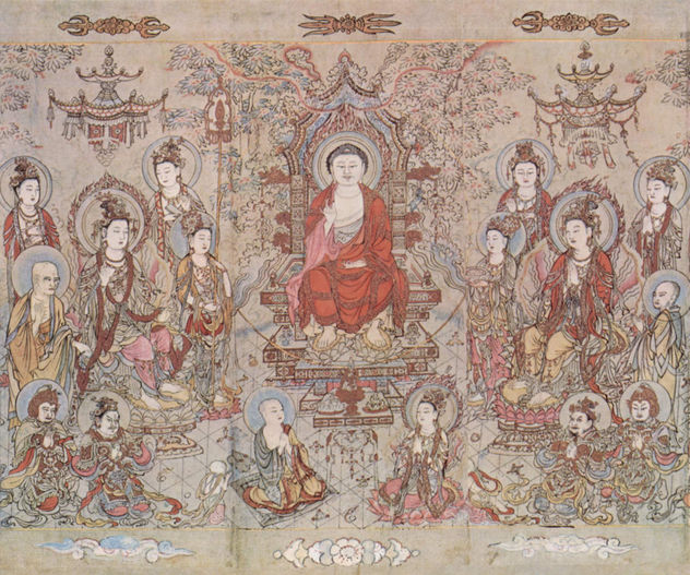 El buda enseñante Sakyamuni