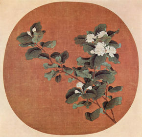 The branch of white...