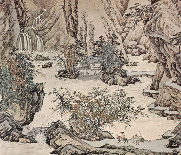 Paisaje al estilo de Li T'ang 