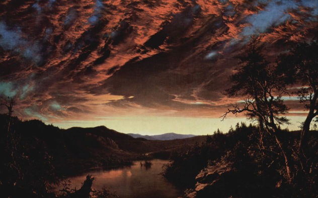 Crepúsculo en la naturaleza