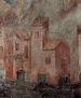 Frescos in the upper church of San Francisco in Assisi, south transept, scene.