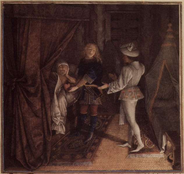 Livre du Coeur d'Amours espris de R. D'Anjou, Szene
