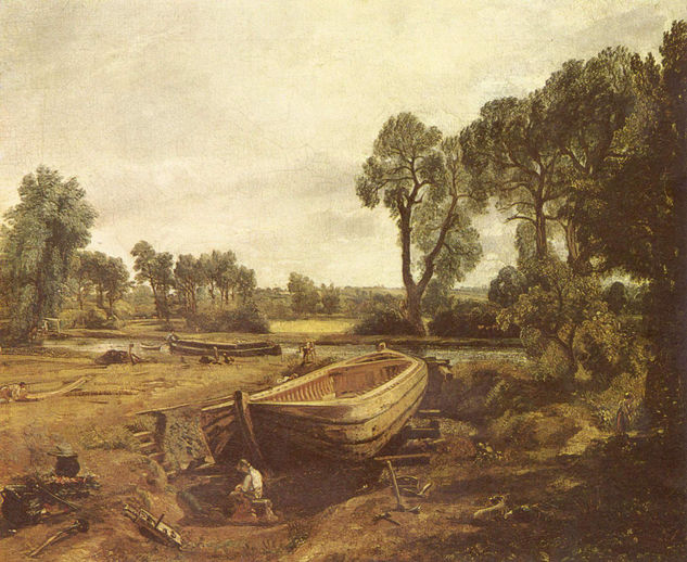 Construction of a Boat in Flatfort 