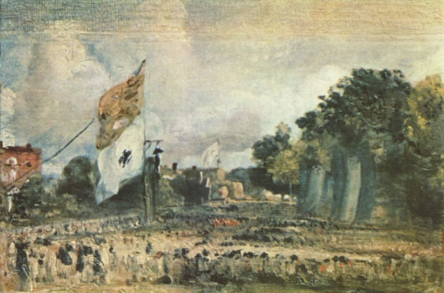 The Battle of Waterloo in East Bergholt 