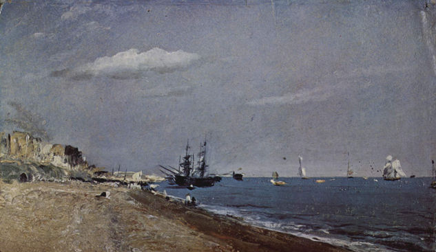 Brighton Beach with Sailing Boats (Coal Ships in Front of Brighton) 