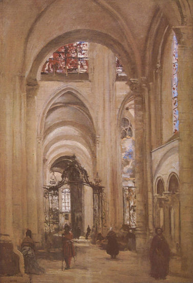 Interior of the Cathedral of Sens 