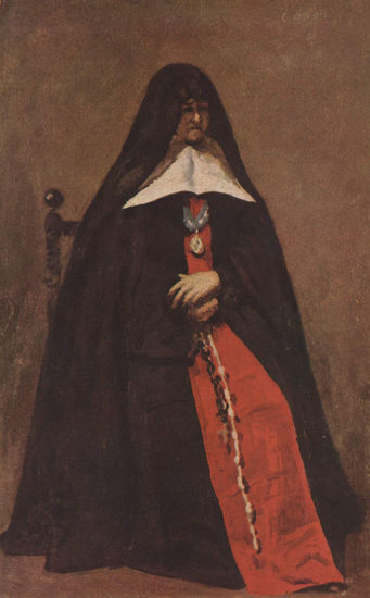 Retrato de la abadesa del monasterio de las Anunciadas en Bologne-sur-mer 